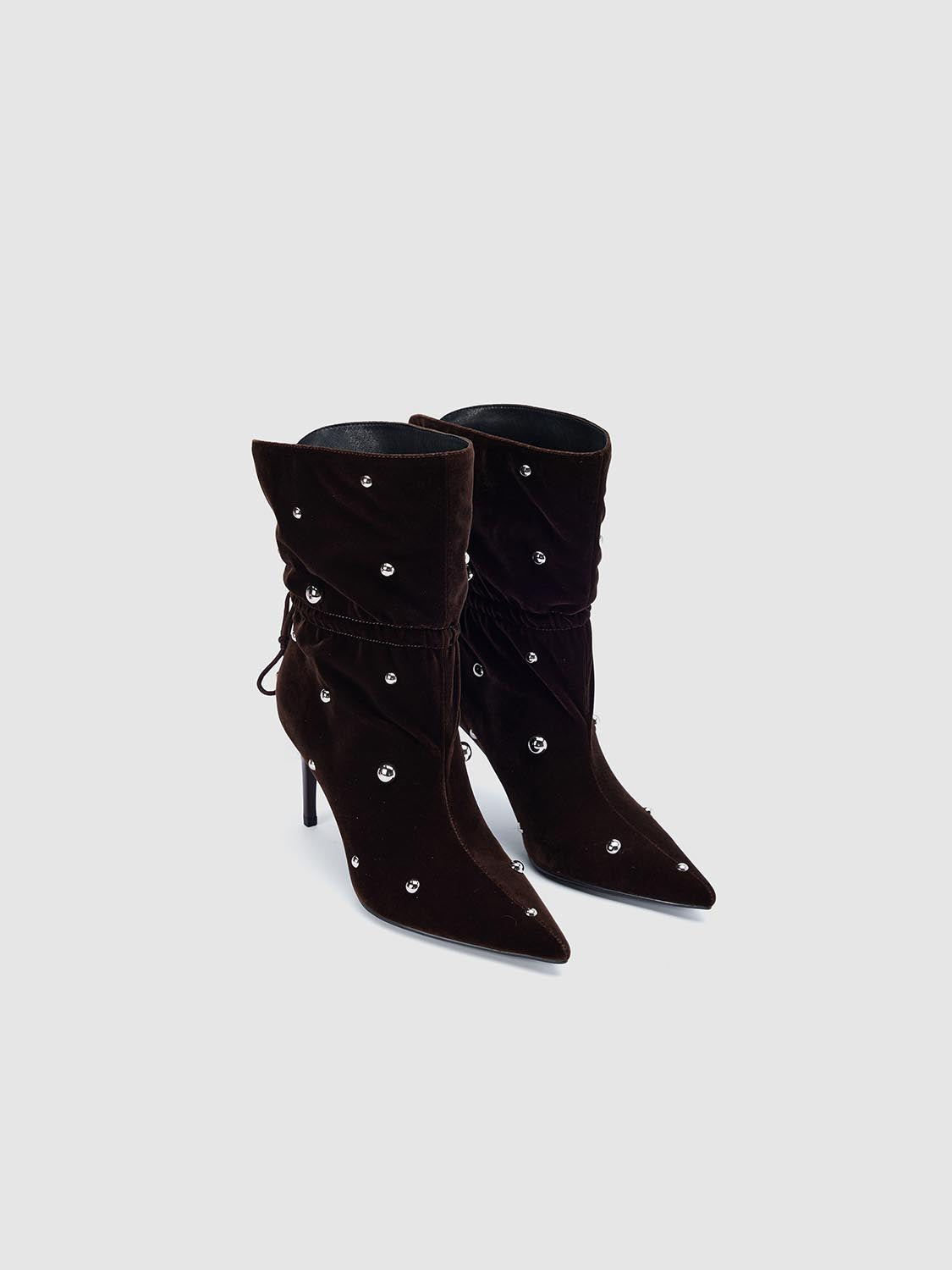 Sparkly Point Toe Ankle Boots - Image 7