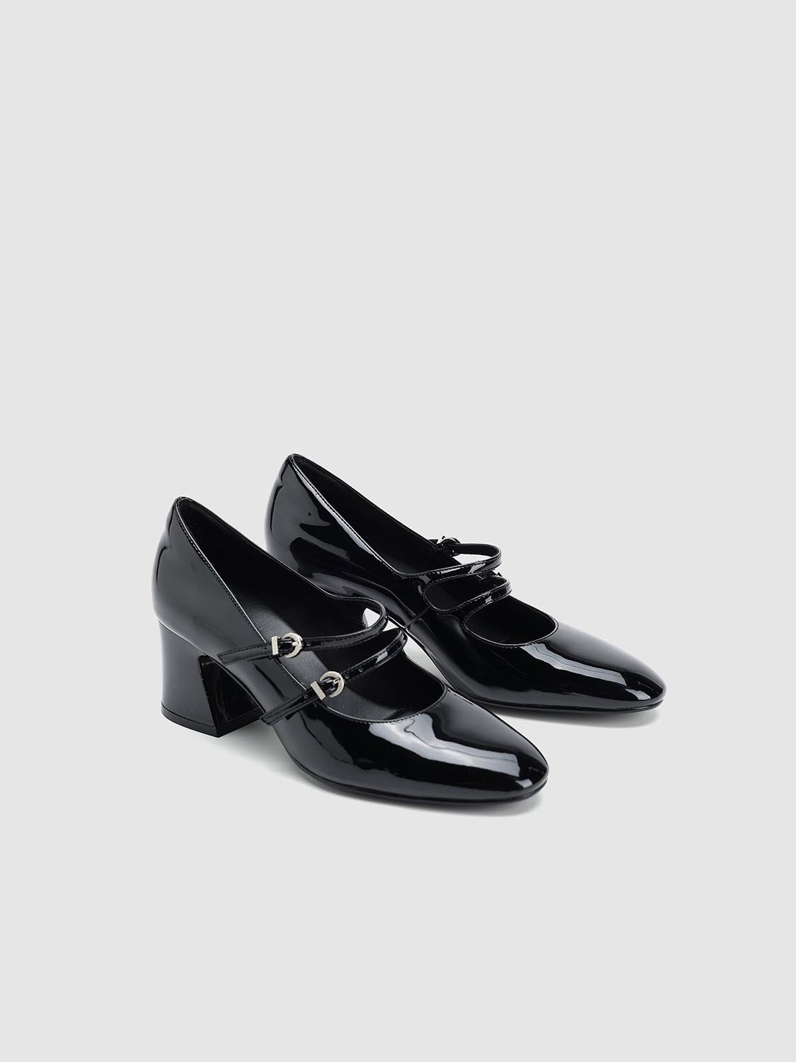 Strappy Chunky Heeled Pumps - Image 8