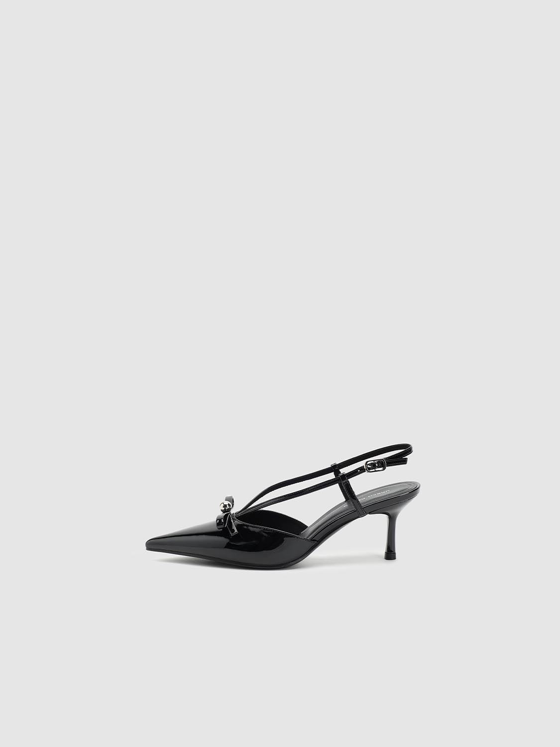 Bow Detail Point Toe Heeled Slingbacks - Image 8