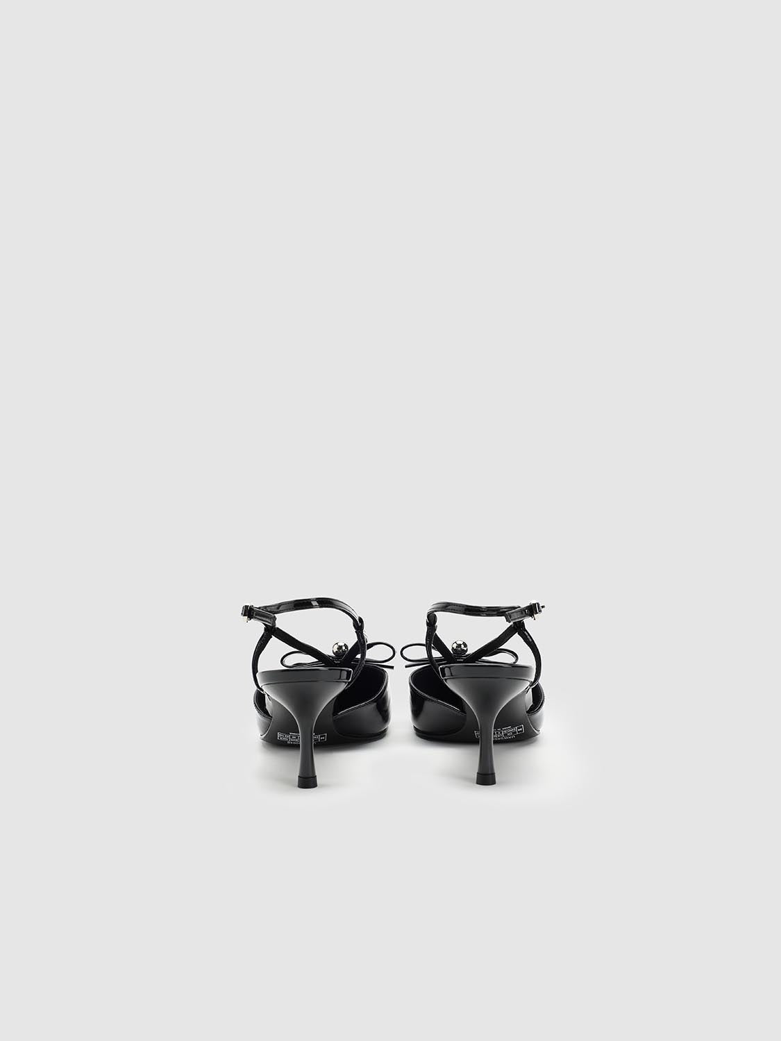 Bow Detail Point Toe Heeled Slingbacks - Image 9