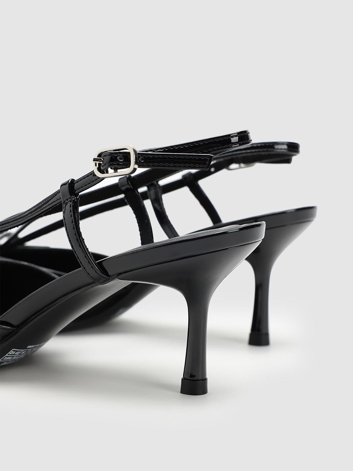 Bow Detail Point Toe Heeled Slingbacks - Image 11
