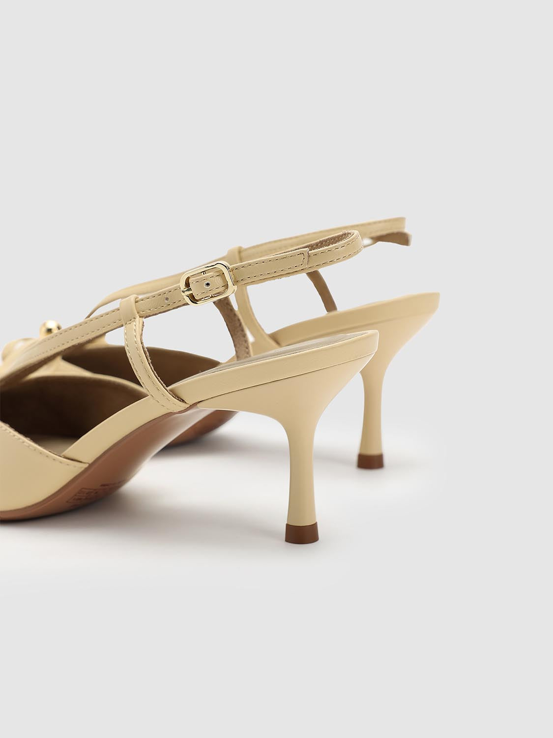 Bow Detail Point Toe Heeled Slingbacks - Image 5
