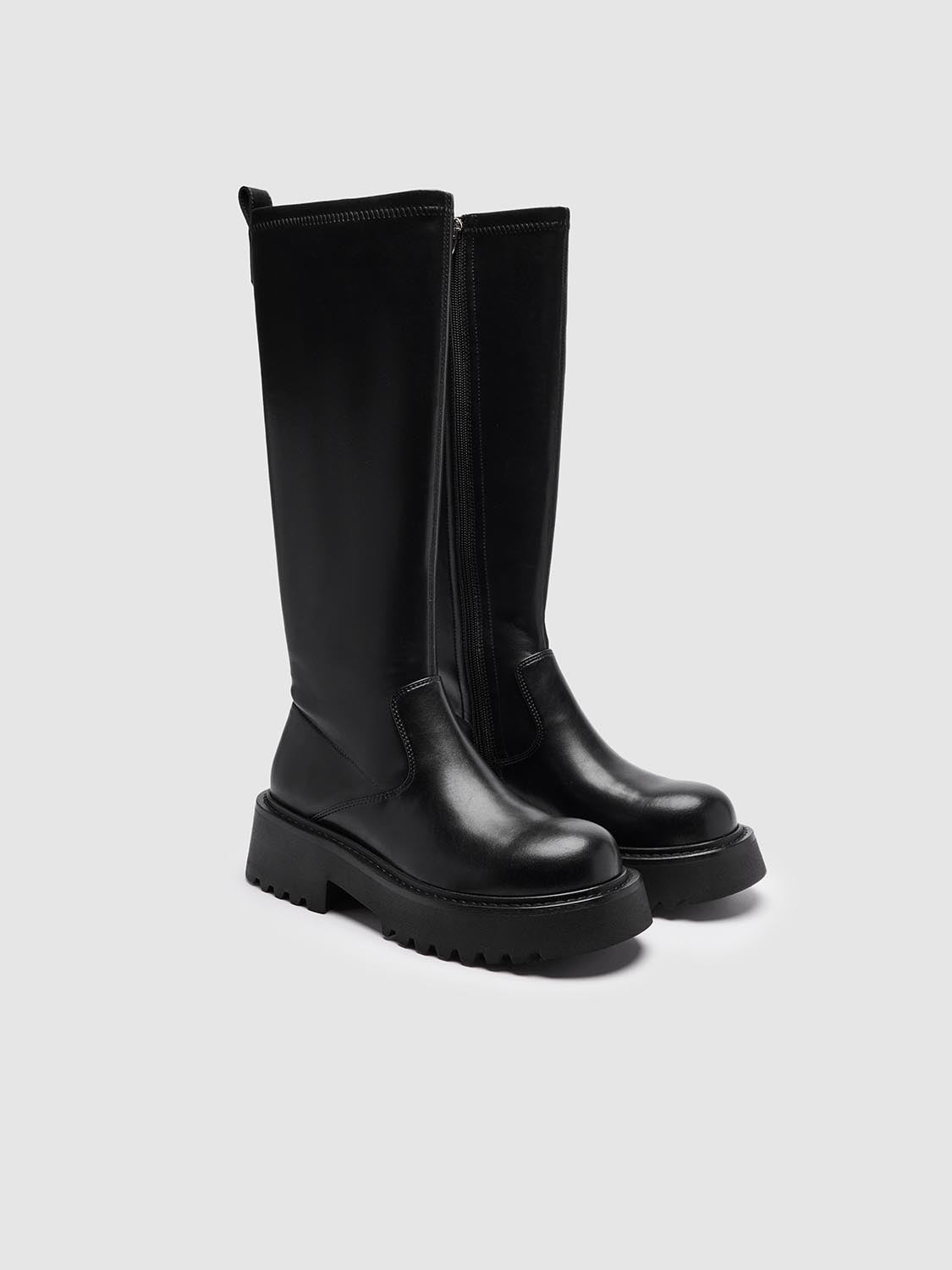 Chunky Heel Knee Boots - Image 7
