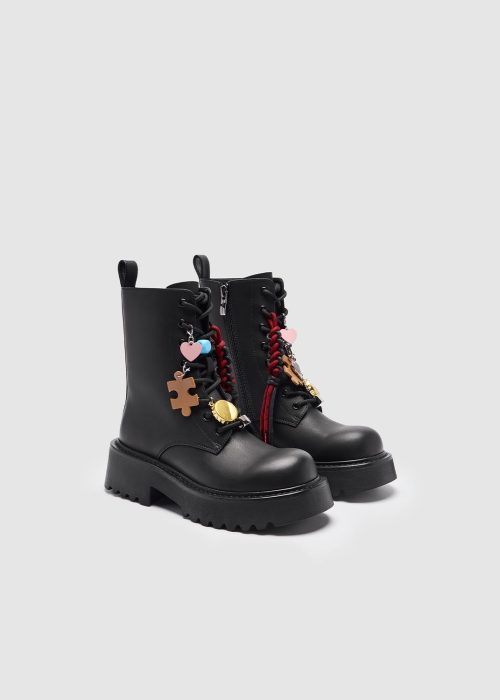 Charm Chunky Ankle Boots