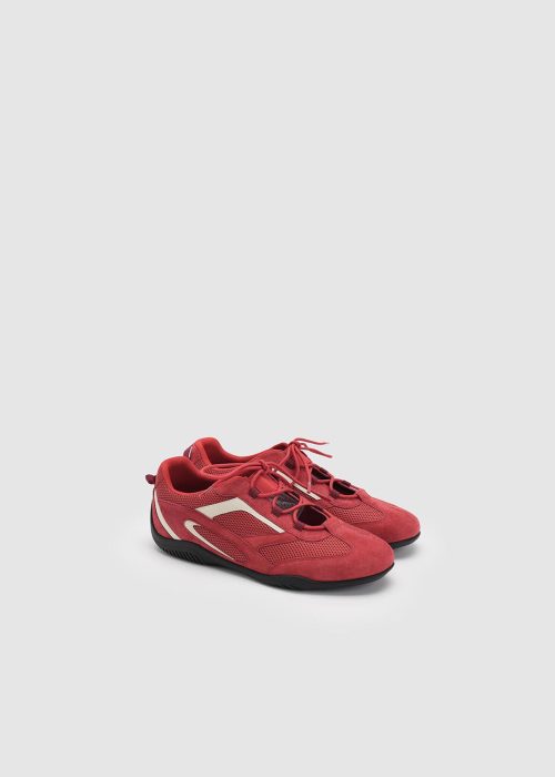 Contrast Lace-UP Trainers